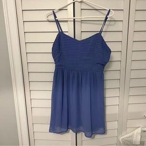 🌸 Bar III Periwinkle Flowing Adjustable Strap Mini Sundress